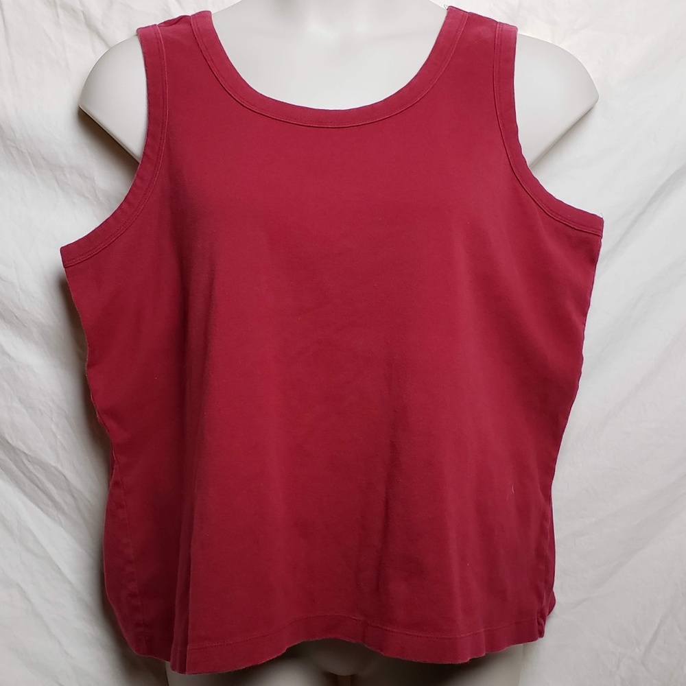 Crimson Cotton Tank Top (26/28)